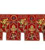 Traditional Handmade Bandarwal Red Velvet 38 Inch Diya Torans