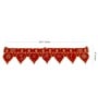 Traditional Handmade Bandarwal Red Velvet 38 Inch Leaf Torans