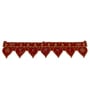Traditional Handmade Bandarwal Red Velvet 38 Inch Leaf Torans