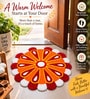 Traditional Handmade Floral Rangoli Door Mat