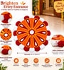 Traditional Handmade Floral Rangoli Door Mat