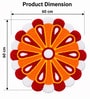 Traditional Handmade Floral Rangoli Door Mat