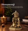 Golden Traditional Hanuman Brass Statue