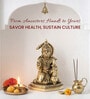 Golden Traditional Hanuman Brass Statue
