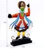 Traditional Kerala Kathakali Dancer Figurine   Handpainted Metal Art Showpiece for Home Decoration