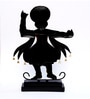 Traditional Kerala Kathakali Dancer Figurine   Handpainted Metal Art Showpiece for Home Decoration