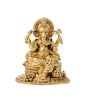 Golden Traditional Lord Ganesha Murti Brass Figurine