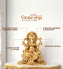 Golden Traditional Lord Ganesha Murti Brass Figurine