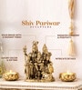 Golden Traditional Brass Lord Shiva Parivar