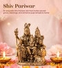 Golden Traditional Brass Lord Shiva Parivar