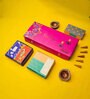 Traditional Mandala Diwali Gift Hampers- 40 Incense Cone Box, Rangoli Box- 5 Colors and Terracotta Diyas