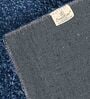 Blue Fiber Solid 4 X 6 Feet Machine Made Carpet