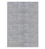 Grey Shaggy Fiber 4 ft x 6 ft Machine Made Carpet