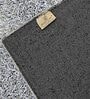 Grey Shaggy Fiber 4 ft x 6 ft Machine Made Carpet