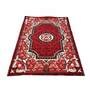 Red Persian Polyester 3 ft x 5 ft Machine Made Carpet