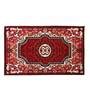 Red Persian Polyester 3 ft x 5 ft Machine Made Carpet