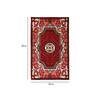 Red Persian Polyester 3 ft x 5 ft Machine Made Carpet