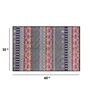 Multicolor Persian Polyester 3 ft x 5 ft Machine Made Carpet