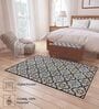 Grey Persian Polyester 3 ft x 5 ft Machine Made Carpet