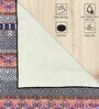 Multicolor Persian Polyester 3 ft x 5 ft Machine Made Carpet