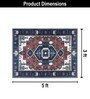 Traditional Printed Polyester 3 X 5 Feet Machine Made Carpet