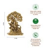 Golden Traditional Radha Krishna Idol