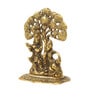 Golden Traditional Radha Krishna Idol