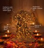 Golden Traditional Radha Krishna Idol