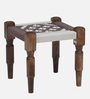 Asahka Seating Stool In Scratch Resistant Provincial Teak Finish