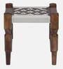 Asahka Seating Stool In Scratch Resistant Provincial Teak Finish