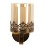 Mario Metal & Glass Wall Mounted Uplight Sconce (Gold)