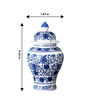 Traditional White Porcelain Lidded Vase