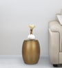 Trafford Metal End Table in Gold Finish