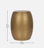 Trafford Metal End Table in Gold Finish