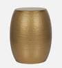 Trafford Metal End Table in Gold Finish