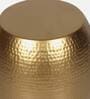 Trafford Metal End Table in Gold Finish