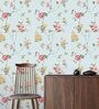 Trail Of Vintage Roses Decorative (48X30In) Self-Adhesive Wallpaper
