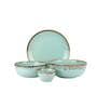 Tranquil 10 Pcs Green Ceramic Dinnerware Set
