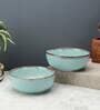 Tranquil 250ml Green Ceramic (Set of 2) Dinner Bowl