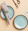 Tranquil 7 Inch Mint Green Ceramic (Set of 2) Quarter Plate