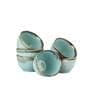 Tranquiler 250ml Green Ceramic (Set of 6) Dinner Bowl