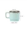 Tranquil 100ml Mint Green & Brown Ceramic (Set of 6) Tea Cup