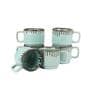 Tranquil Mint Green & Brown Ceramic (Set of 7) Teaware Set