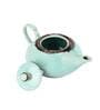 Tranquil 650ml Mint Green & Brown Ceramic Tea Pot