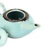 Tranquil 650ml Mint Green & Brown Ceramic Tea Pot