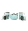 Tranquil Mint Green & Brown Ceramic (Set of 7) Teaware Set