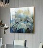 Tranquil Blossom Glass Finish Square Wall Art