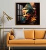 Tranquil Buddha Glass Finish Square Wall Art