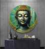 Tranquil Buddha Acrylic Round Wall Art