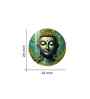 Tranquil Buddha Acrylic Round Wall Art